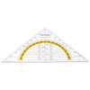 Westcott Geometric Triangle Plastic Transparent Flexible/Break-Proof (E-10132 00) 14 cm