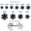 11 Piece UNC Hex Die Set 1/4" 5/16" 3/8" 7/16"
