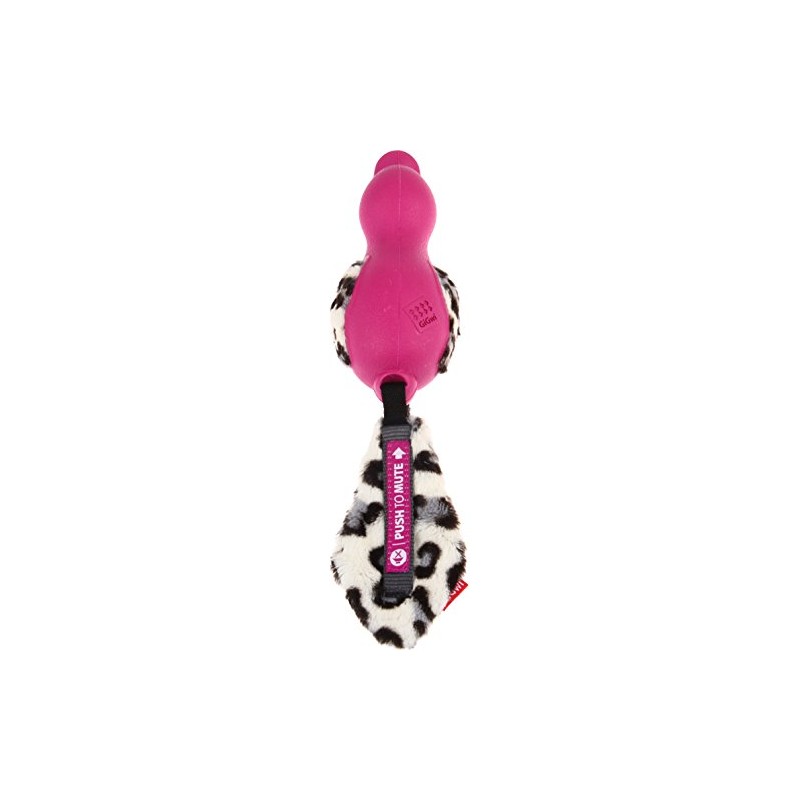 GiGwi Rubber Duck Dog Toy 'Push To Mute' Silent and
