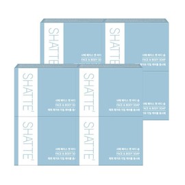 Mugunghwa 무궁화 샤때 페이스 앤 바디솝 90g (4개입) x 2개 Mugunghwa Shatte Face and Body Soap 90g (4 pieces) x 2 packs