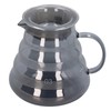 Electroplated Grey Coffee Pot High Borosilicate Glass Hand Coffee Server
