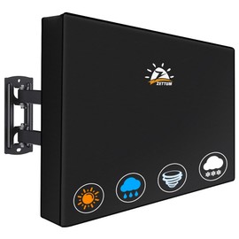 Zettum Zettum Outdoor TV Cover 32 Inch - 600D TV Cover Weatherproof & Waterproof for 28 to 32 Inch Outdoor TV, Heavy Duty TV Enclosure Protector for Outside Flat Screen TV