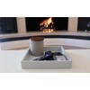 Montecito Home - 10"x10" Small Square Wood Decorative Tray for