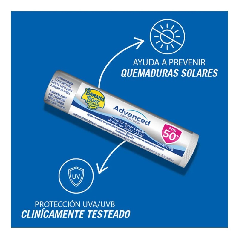 Banana Boat Advanced Protection Labial 50+ Fps 4.25g