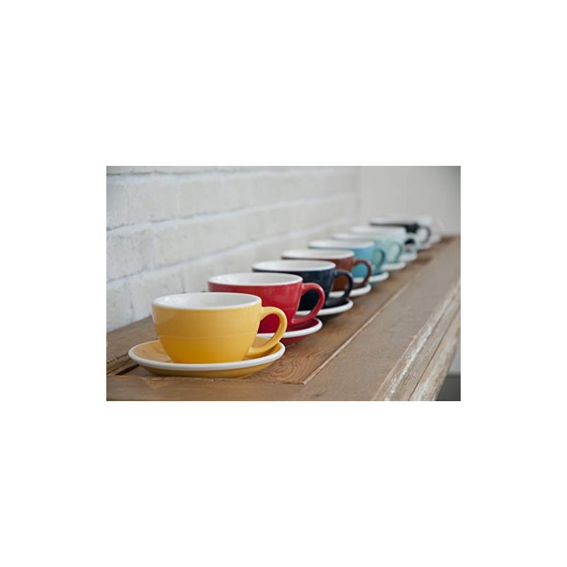LOVERAMICS Egg 15.50cm Café Latte Saucer White
