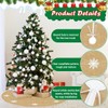 HEKOBAG Christmas Tree Skirt Round 100cm Christmas Tree Mat Brown