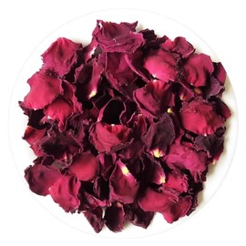 Dried Rose Petals - 1.76oz/50g - Edible Flowers Real Rose Petals - Non-GMO - Caffeine-Free - Use in Tea, Baking, Crafting