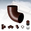 Gutter System - 90 mm Plastic PVC, Selection Components -