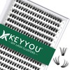 Lash Clusters 300pcs Individual Lashes 40D 0.07D Curl 10mm DIY