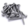 M3 (3mm x 25mm) Flanged Hex Socket Button Machine Screw