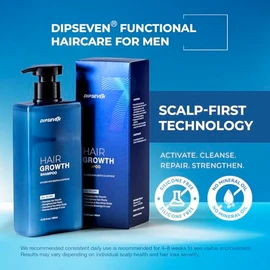 DIPSEVEN Biotin Hair Growth Shampoo for Men: Natural Thickening Strengthening & Cleansing Hair for Hair Loss and Thinning- Hair Loss Shampoo for Men 250 ml