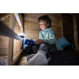 Ledlenser KIDCAMP6 Safe and Robust LED Lantern for Children, Reduced Eye Glare Effect, Automatic Shut-Off, Mood Light, Party Flashing Mode (Green)