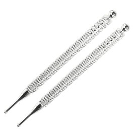 Baluue Baluue 2 pcs Dual Head Stainless Steel Reflexology Tools, Ear Acupuncture Pen Multi-Functional Acupuncture Point Probe for Ear Points Neck Shoulder Relief Facial Massage