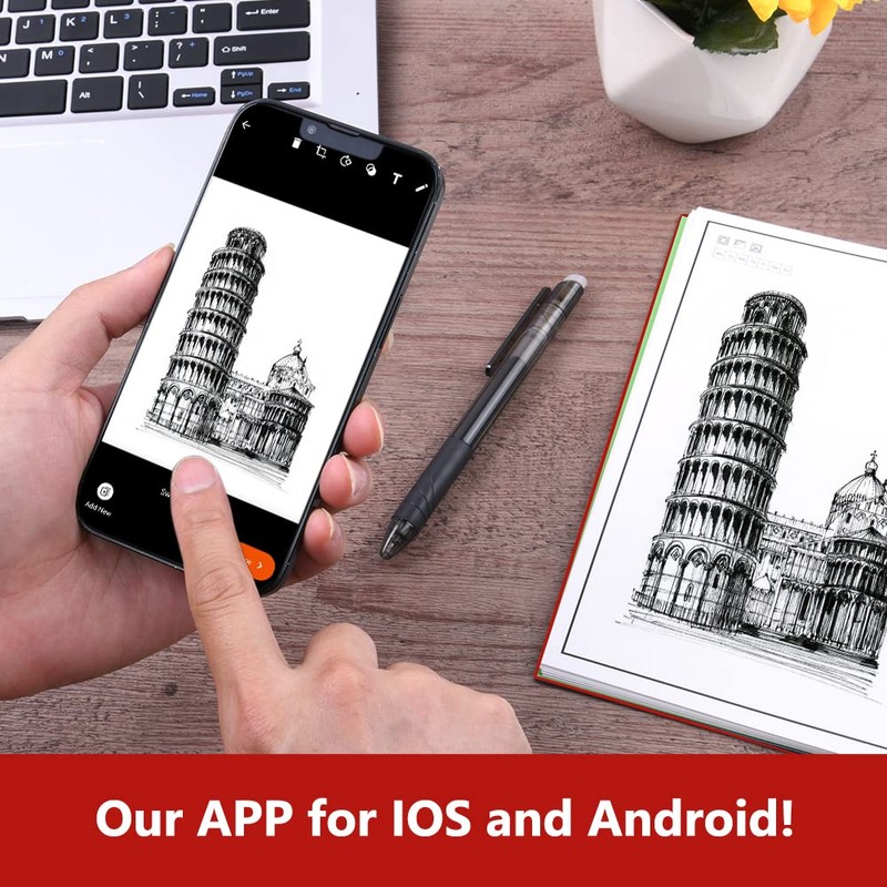 Vicloon Smart Reusable Notebook A5, Wirebound Notebook with 2 Frixion