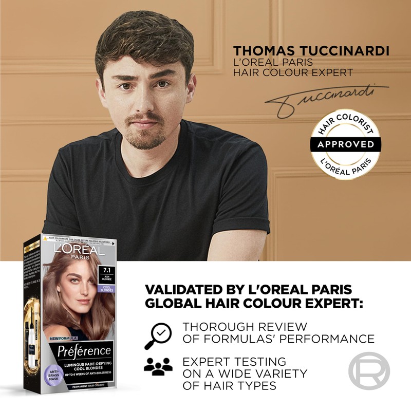 L'Oreal Paris Preference Hair Dye, Luminous Permanent Rich Hair Colour,