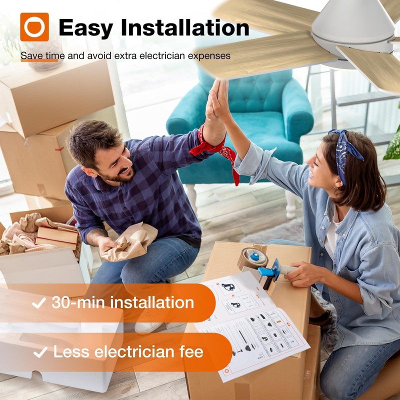 addlon Ceiling Fans with Lights, 32inch Low Profile Ceiling Fan