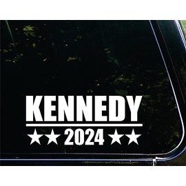 Kennedy 2024 - for Cars Funny Car Vinyl Bumper Sticker Window Decal | White | 8.75" inch