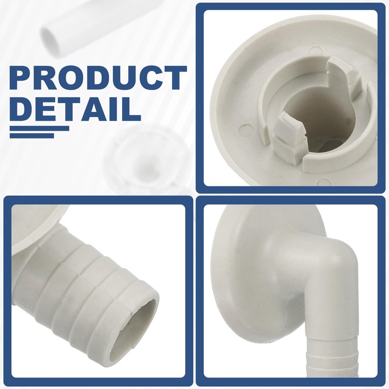 sourcing map 5Pcs Air Conditioner Drain Hose Connector Elbow Fitting