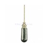 Bathroom Light Pull Chain – Polished Brass and Green Real