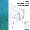 Sliding Shower Door Bottom Seal - 2 Pack for Frameless