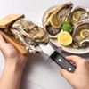 KUIING Oyster Shucker Clamp, Wooden Handguard Oyster Shucking Clamp Holder,