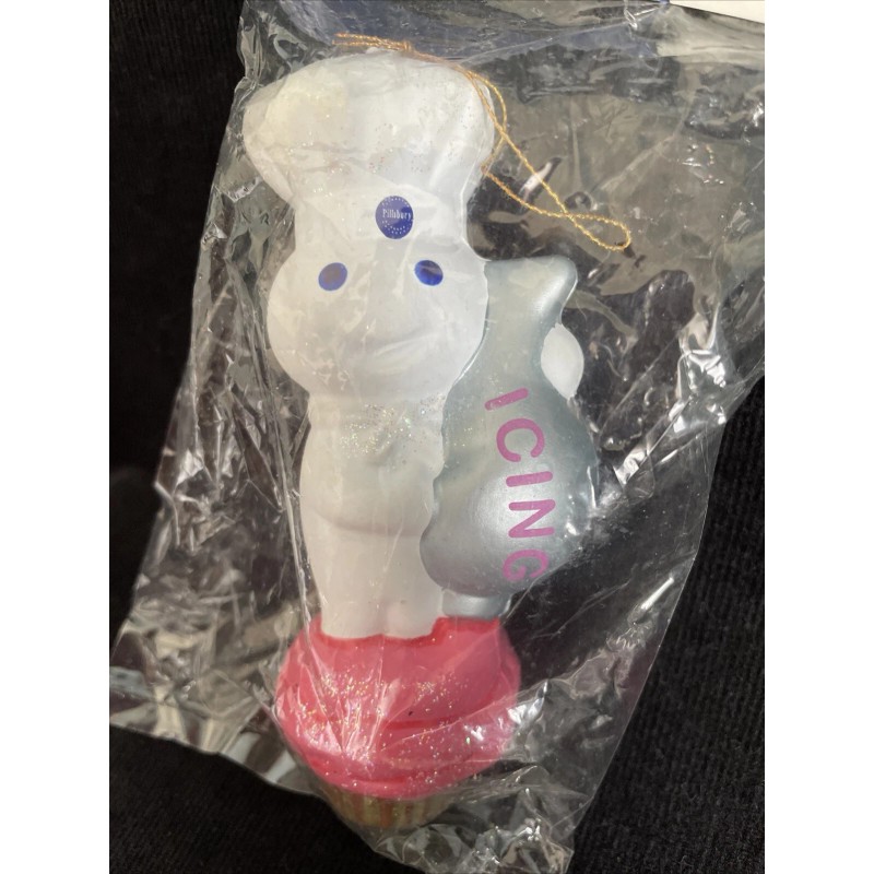 Kurt S. Adler Pillsbury Doughboy 1998 Pink Icing Ornament New