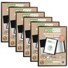 eco-eco A5 Size 50% Recycled 20 Pocket Black Presentation Display