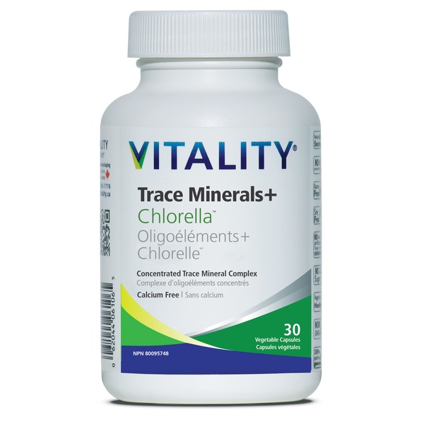 Vitality Trace Minerals + Chlorella 30 Capsules