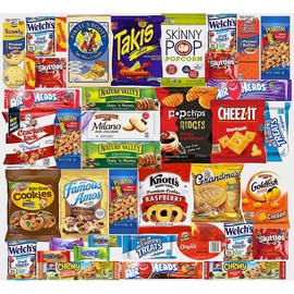 Ultimate Variety Sampler Care Package (40 Count) - Gift Package, Snacks, Chips, Cookies, Bars, Candies, Nuts Gift Box, Office Meetings,Friends & Family, Military,College Students