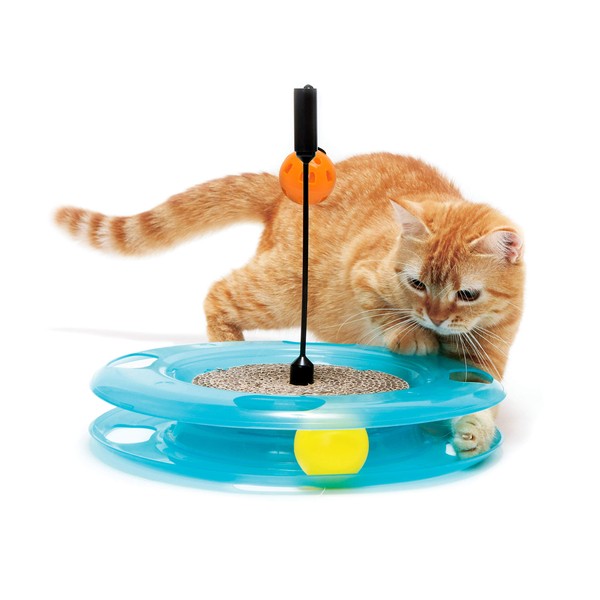Kitty City Swat Track Cat Toy, 3 Toys in 1