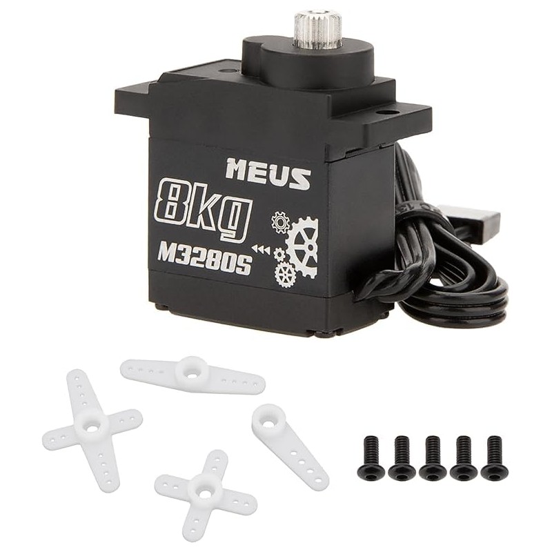 MEUS Racing Coreless High Torque RC Micro Servo with Mount