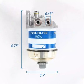 HOA-auto Glass Bowl Diesel Fuel Filter Assembly C5NE9165C Fits Massey Ferguson Ford