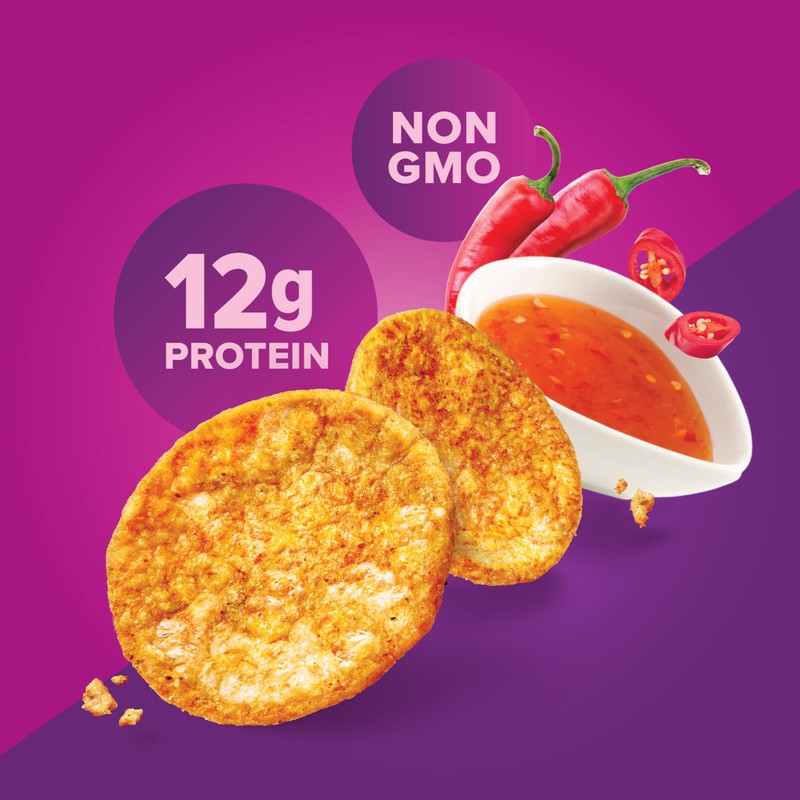 Pure Protein Popped Crisps, Sweet Chili, High Protein Snack, 12G