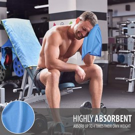 [6 Pack] Cooling Towel (40"x12"),Ice Towel,Soft Breathable Chilly Towel,Microfiber Towel for Yoga,Sport,Running,Gym,Workout,Camping,Fitness,Workout & More Activities