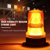 Fxlpower LED Beacon Yellow Warning Light, 10-110 V Forklift Strobe