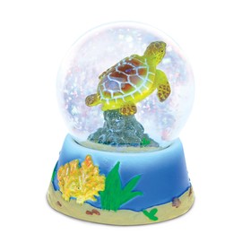 CoTa Global Sea Turtle Snow Globe - Sparkly Water Globe Figurine with Sparkling Glitter, Collectible Novelty Ornament for Home Decor, for Birthdays, Christmas, and Valentine's Day - 65mm