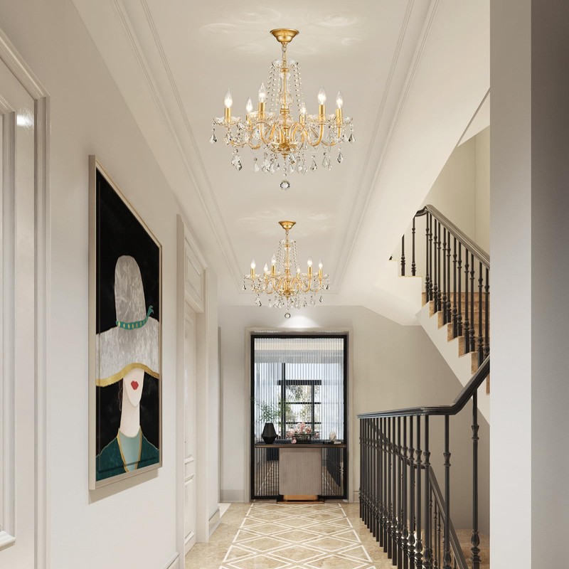 Crystal Chandelier Light Fixture, Modern K9 Crystal Chandeliers for Dining