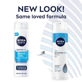 NIVEA MEN Sensitive Cooling Shave Gel with Chamomile and Seaweed Extracts, 3 Pack of 7 Oz Cans