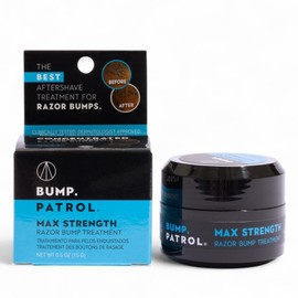 Bump Patrol Max Strength Razor Bump Treatment Cream - Concentrated Cream Formula Aftershave Solution for Razor Bumps, Prevents Ingrown Hairs & Irritation Everywhere You Shave - 0.5oz (Pack of 1)