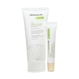 Goldfaden MD Ultimate Hydration Duo Hands to Heart Moisturizing Anti-Aging Hand Cream 3oz and Lip Therapy Restoring Lip Balm .5oz