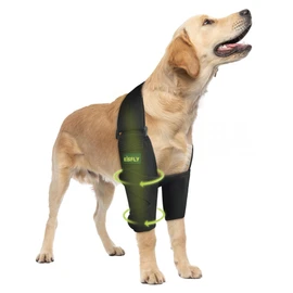 KISFLY Dog Elbow Brace Protector Pads for Canine Elbow and Shoulder Support Dysplasia Osteoarthritis Elbow Calluses Pressure Sores Dog Elbow Pads for Better Recovery Both Legs L