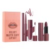 Set De Pintalabios 3 En 1, Brillo Labial Y Pintalabios