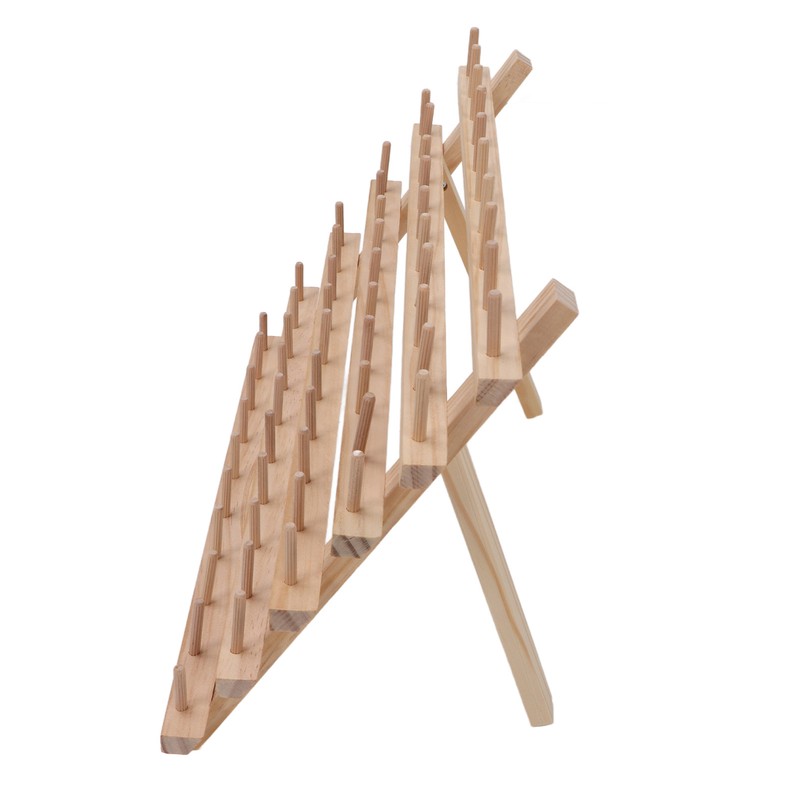 60 Spools Wooden Thread Rack DIY Easy Storage Safe Eco