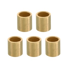 PATIKIL M6 Brass Spacer, Pack of 5 Metal Spacers Brass 6 mm ID x 8 mm OD x 9 mm L Brass Spacer Screw Spacer for 1/4 Inch or M6 Screw Bolts