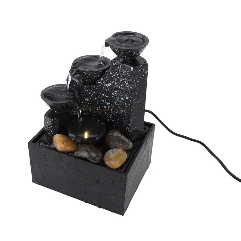 Tabletop Fountain Circulating Water Decorative USB Desk Waterfall Fountain with