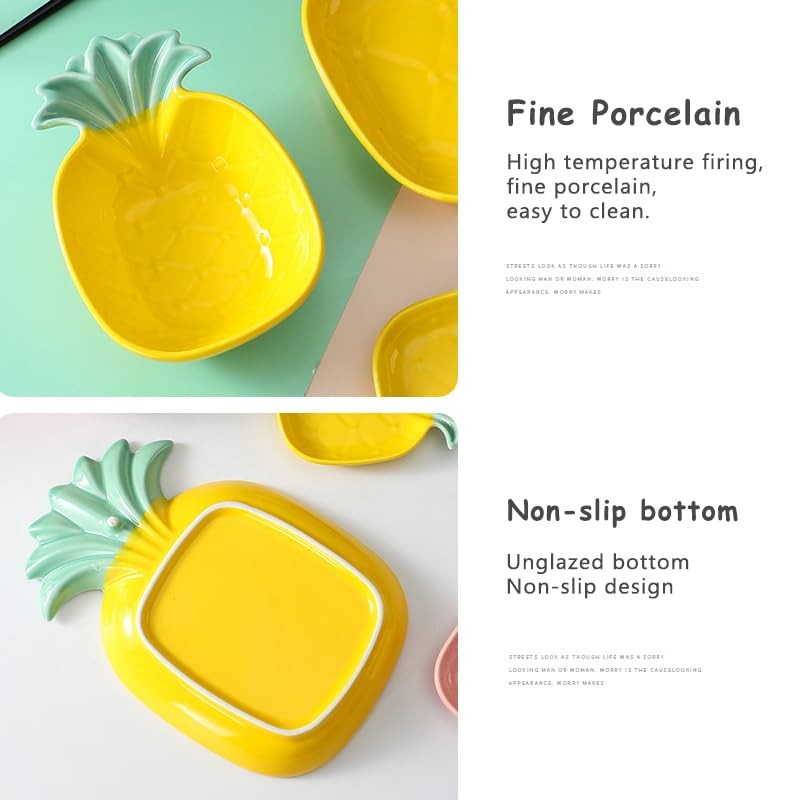 Pineapple Ceramic Spoon Rest for Stove Top - Cute Spoon