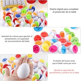 Huevos Didácticos Montessori Savefree Clasificador Colores y Formas                                                                                   