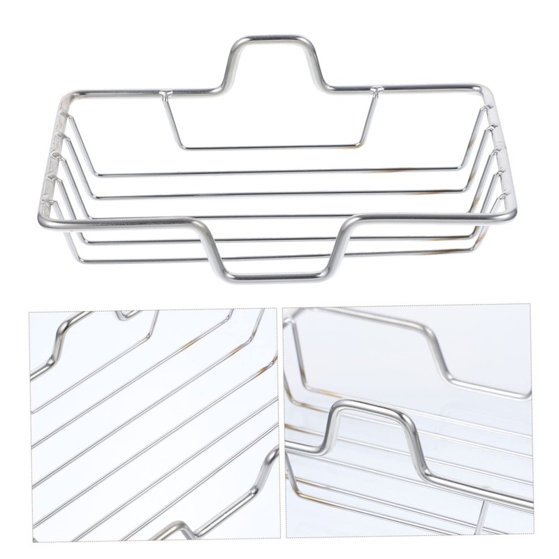 ABOOFAN 2pcs Stainless Steel Shower Soap Dish Holder Wall Mounted