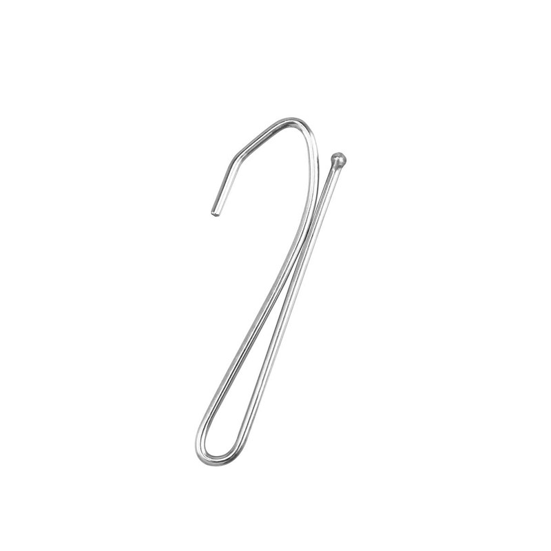 C.M. Curtain Hooks, Metal, 2.8 inches (70 mm), 100 Pieces,