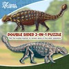 Ankylosaurus Dinosaur Jigsaw Puzzle | 100-Piece Double Sided Floor Puzzle